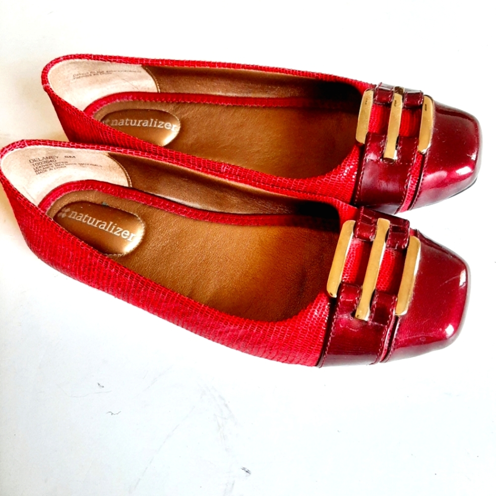Naturalizer Red Delany Flat Shoes
